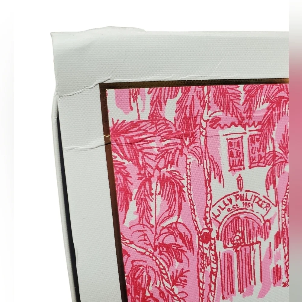 Lilly Pulitzer White Box with Pink Accents